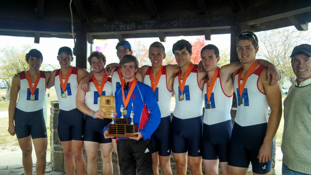 Mercer Rowing Club Takes First Place in Men’s High School 8+ Event and Women’s High School 4+ Event at Bill Braxton Regatta