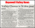 Hopewell Valley News article