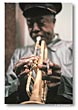Trumpet and Fingers - New York, by DF Connors