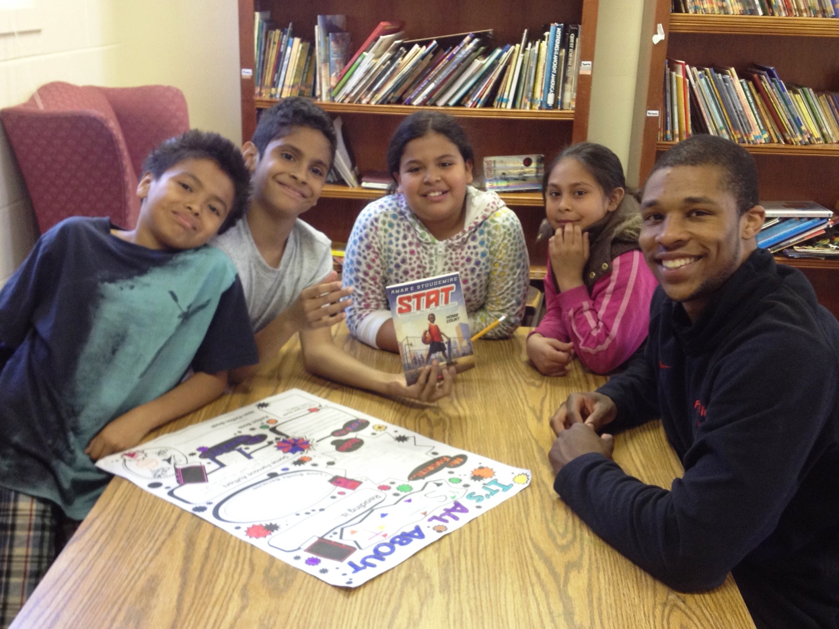 Princeton University Men’s Basketball Teams Up with Princeton Young Achievers to share in Book Club Discussion