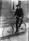 Man on bicycle