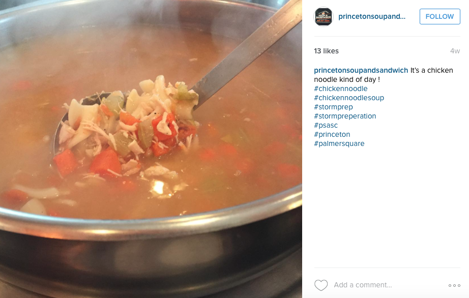 Princeton Soup and Sandwich on Instagram